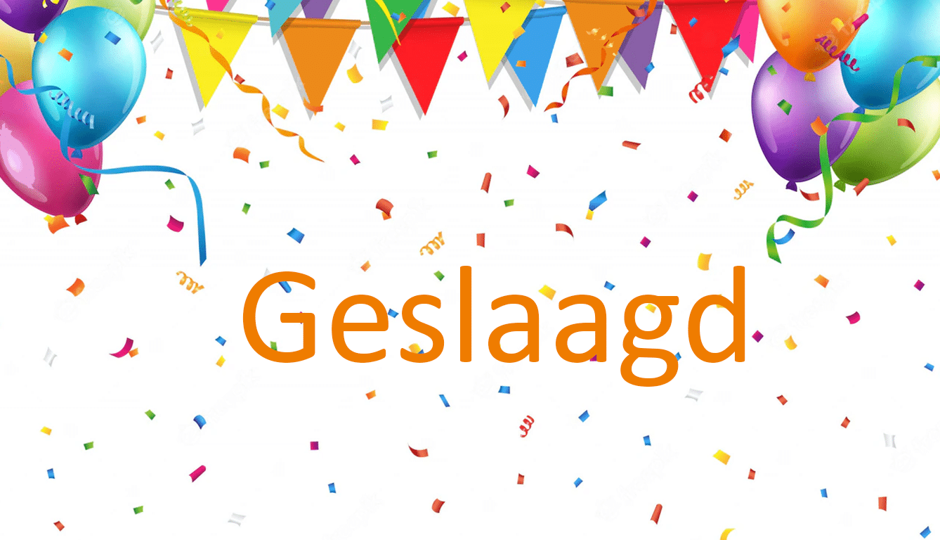 Geslaagd! HubvanDoornecollege